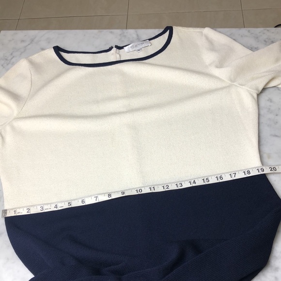 ST.JOHN  Navy Blue and White Dress Size 16 - Picture 10 of 16